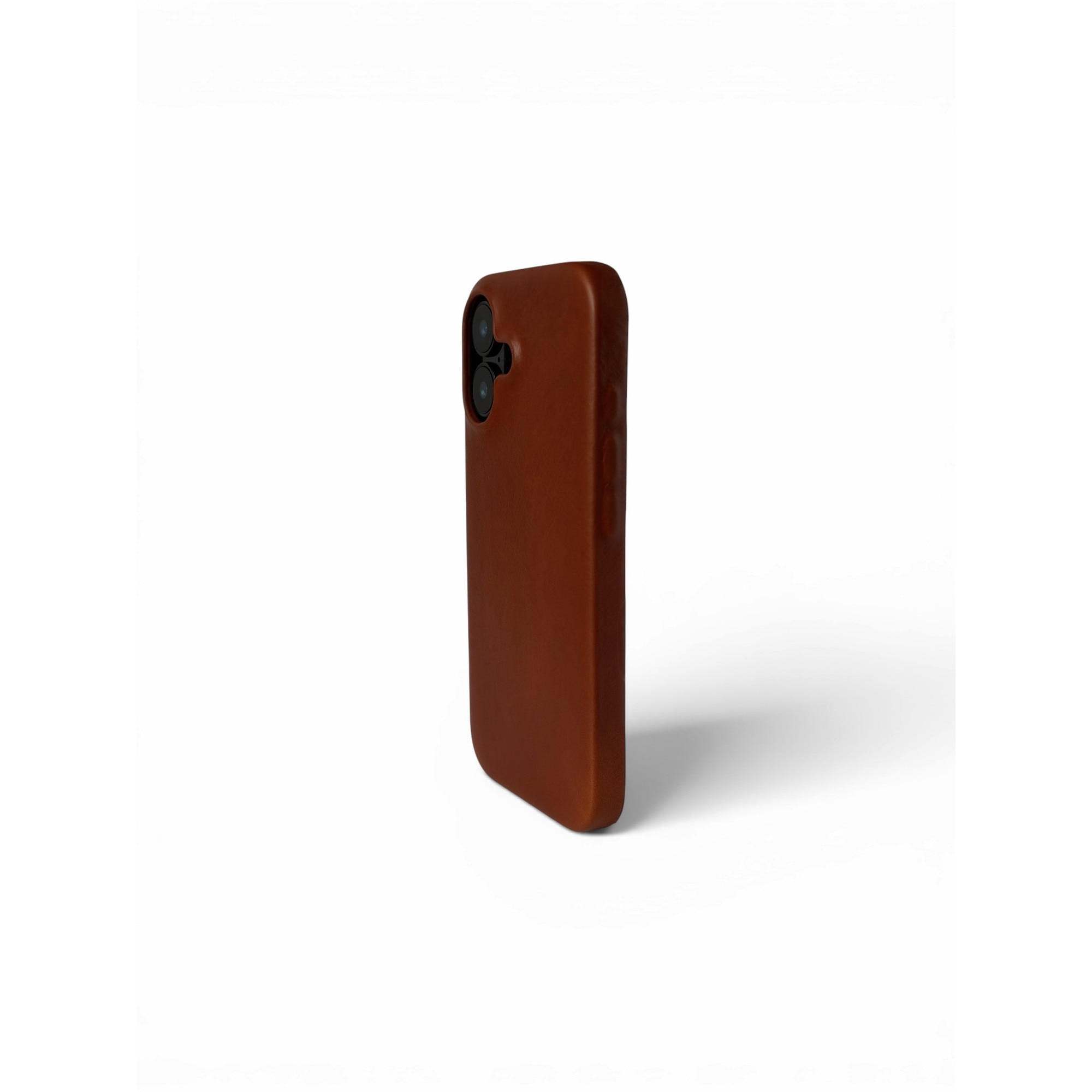 Husa pentru iPhone 17 din piele naturala full-grain, compatibila MagSafe, Light Brown