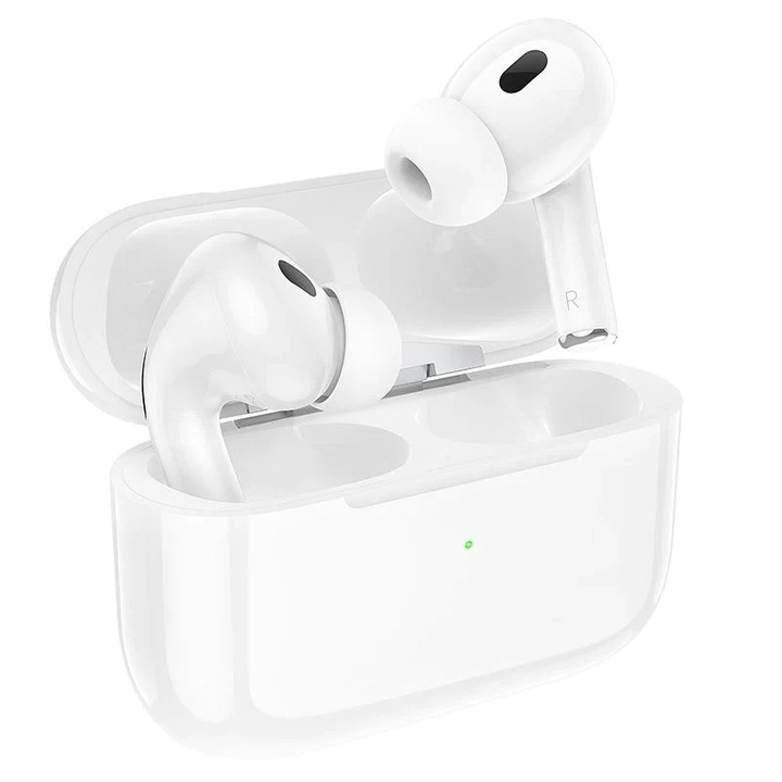 Casti wireless Hoco EW49, In-Ear, Bluetooth 5.3, Baterie 300mAh, Alb