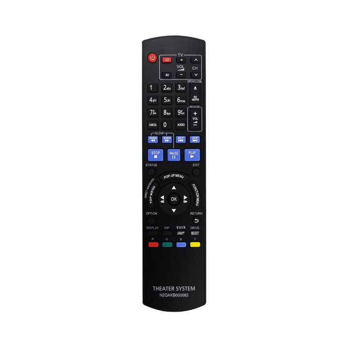 Telecomanda inlocuire pentru Blu-Ray player negru plastic