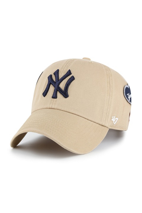 ’47, Sapca New York Yankees Badges Clean Up, Galben/Bej/Bleumarin, 56-61 cm