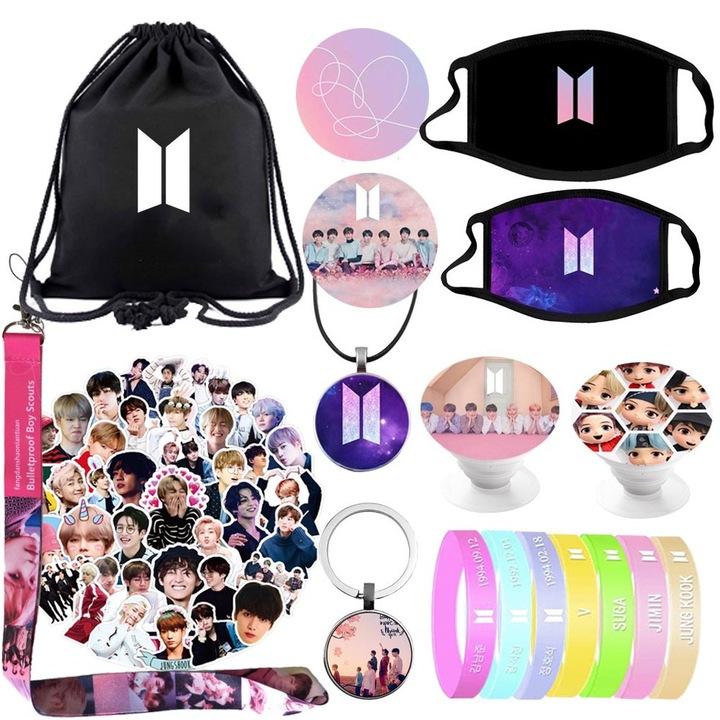 Set de articole BTS, suveniruri BTS, potrivite pentru decorare si colectie