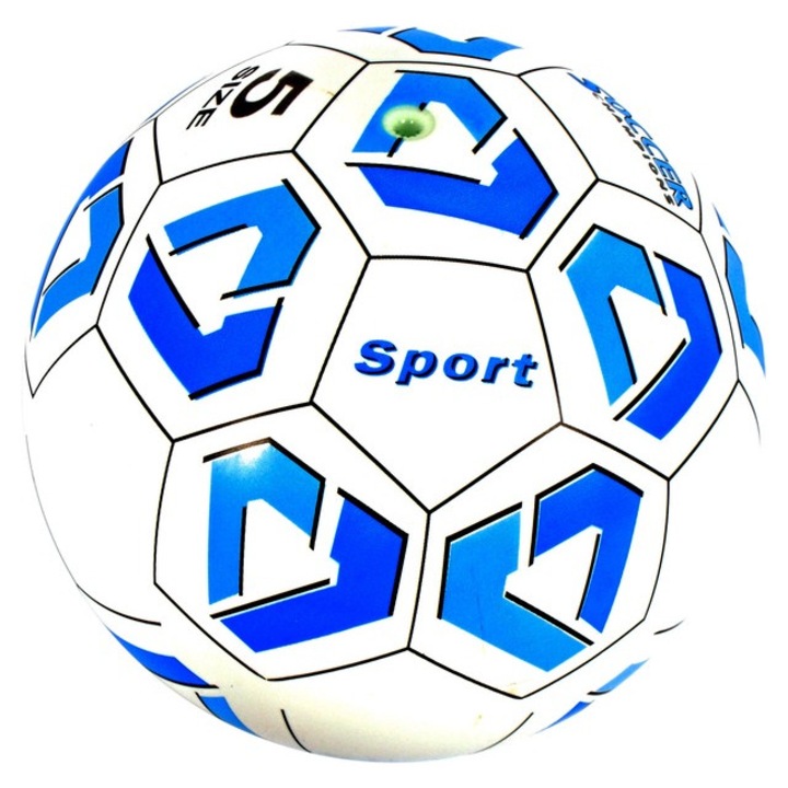 Спортна футболна топка с шарка - 22 см