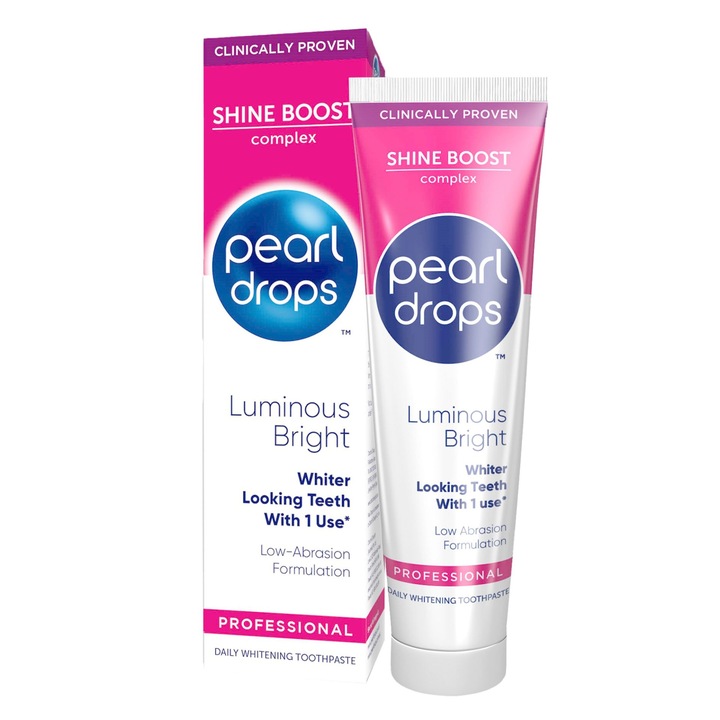 Паста за зъби Pearl Drops Luminous Bright 75ml, висококачествена грижа, бори се с обезцветяването
