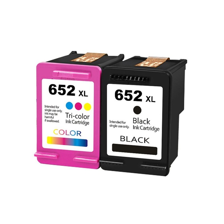 Fekete tintapatron 652XL kompatibilis Deskjet 2,26x1,18cm szett
