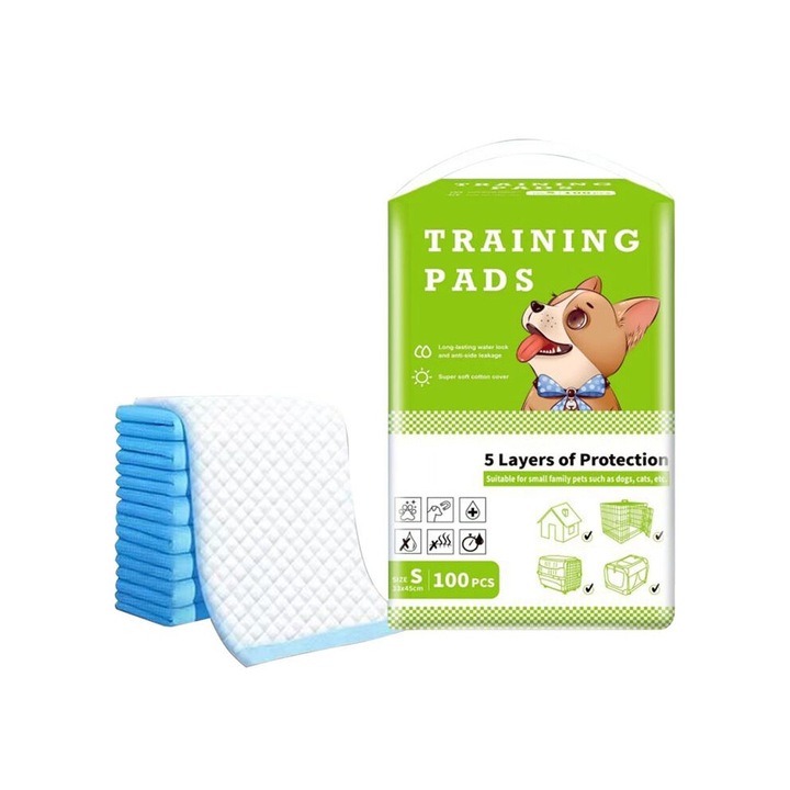 Coussinets absorbante pentru animale mici, 33x45cm, set 100 buc