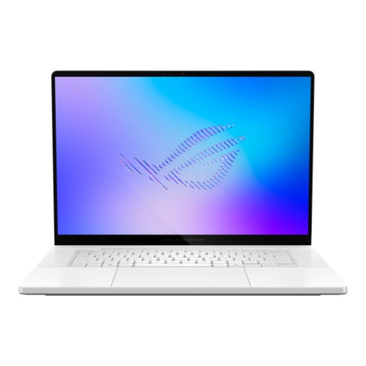 Лаптоп ASUS Zephyrus G16 OLED 16 инча Intel Core Ultra 9 386H 64GB 1TB SSD RTX 5080 Windows 11 Pro Platinum White