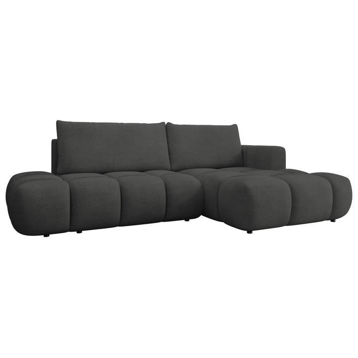 Coltar living modern Syleria Dreapta, MIRJAN 24, antracit, 166x283x87 cm