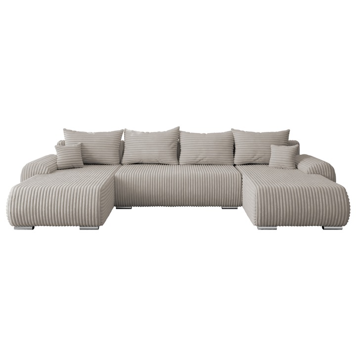 Coltar living modern Torelineso U Reiat, MIRJAN 24, gribej, 187x366x81 cm