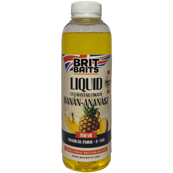 BritBaits Liquid Banán-Ananász 250 ml