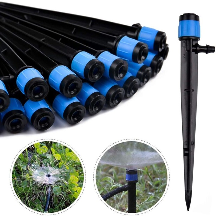 Set 50 picuratoare irigare reglabil 360 grade albastru 13cm