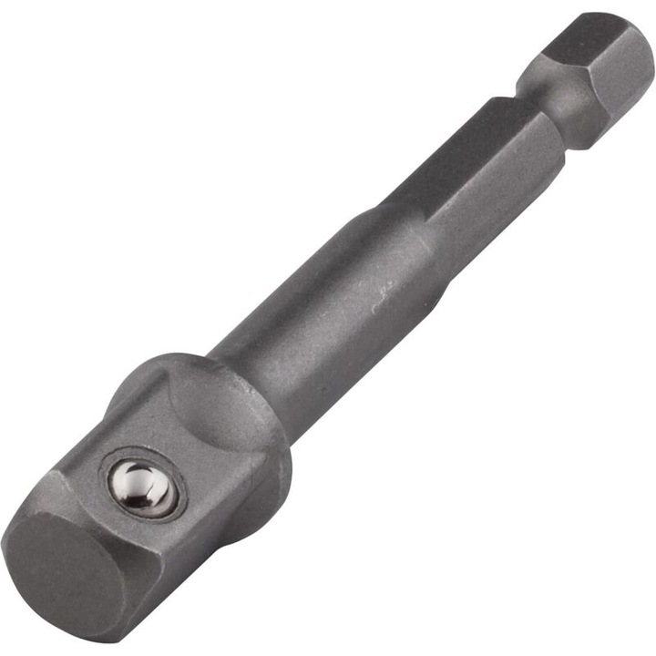 Adaptor set pentru burghie si surubelnite, convertor hexagonal la patrat, 65mm, 3/8 inch