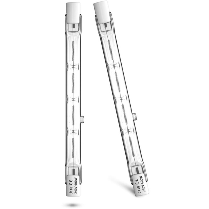 Halogén izzó R7s 118mm 400W 2800K, 2 db-os készlet