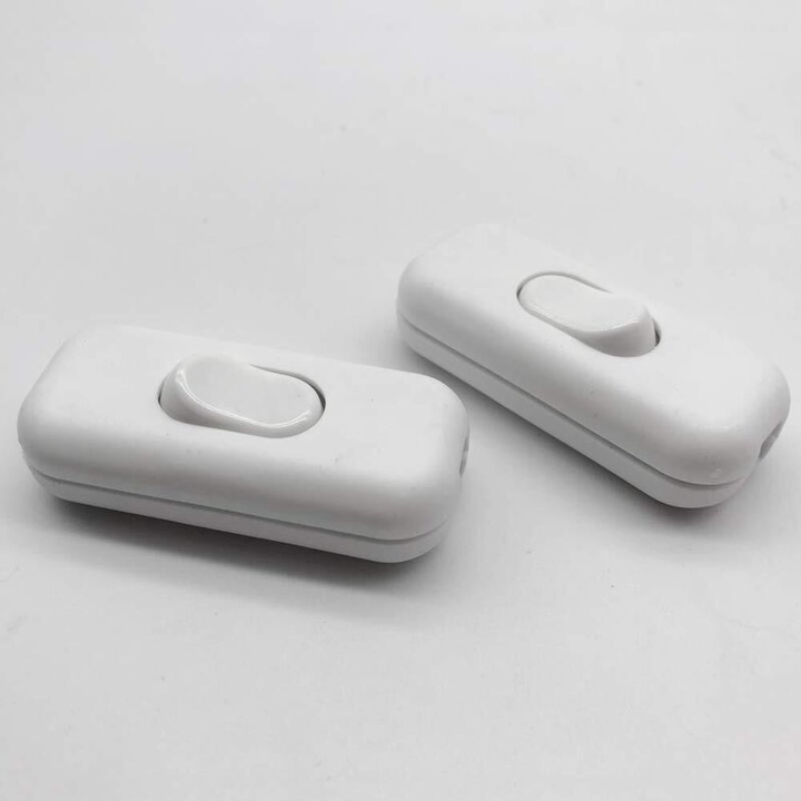 2 db dupla kapcsoló készlet, fehér, 60x26x14mm