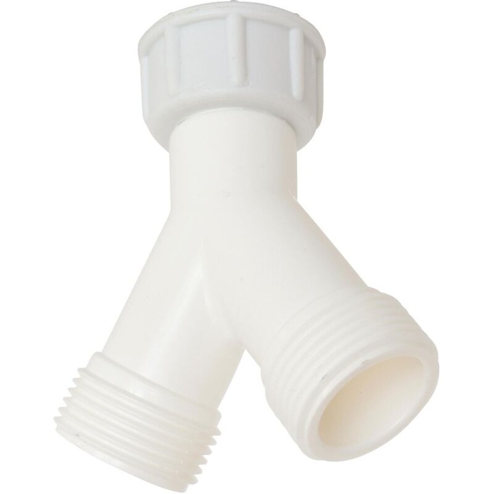 Conector Y pentru furtun alimentare masina de spalat, 20/27, dublu iesire
