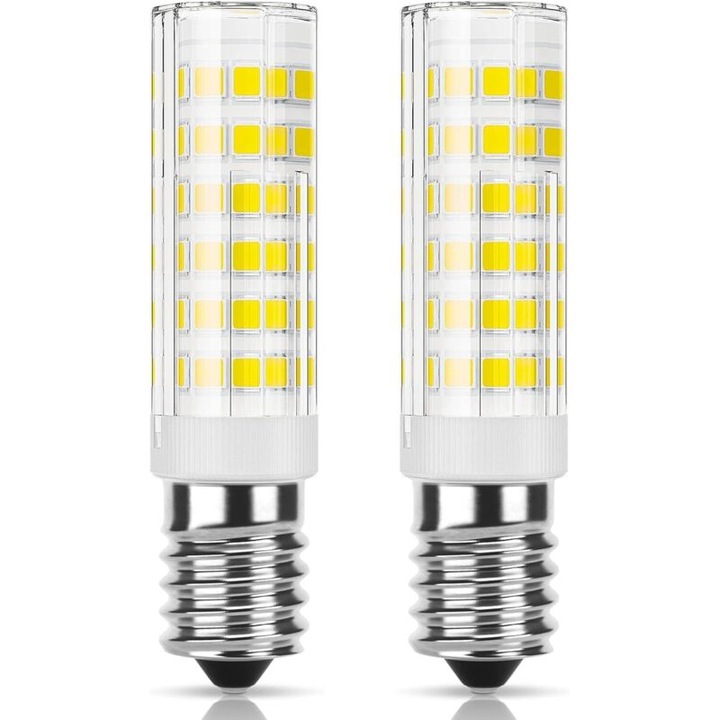 Bec LED E14 9W 6000K hideg fehér 15.4x65.6mm szett 2 db