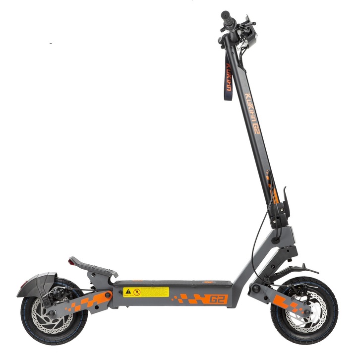 Trotineta electrica pliabila KuKirin G2 2026, 800W, baterie 48V 15Ah, viteza 45 km/h, autonomie 55 km, roti 10”, display touchscreen, frane pe disc