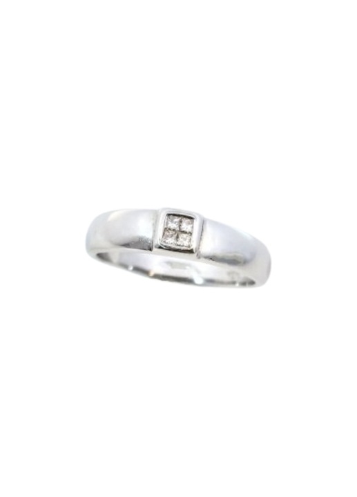 Inel de logodna din aur 18K cu Diamante Naturale 0.10ct. H-I VS2-SI1 M54 3.45g