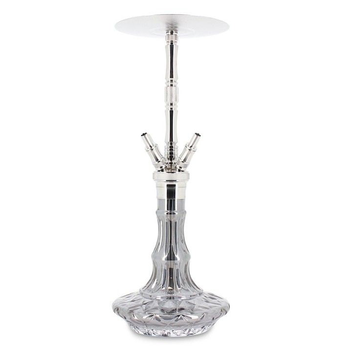 Narghilea WD HOOKAH FULL INOX multi furtun, cu vas fumuriu