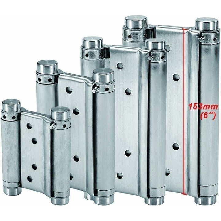 Balamale arc inox 165x87x1.5mm dubla deschidere rezistenta 30kg