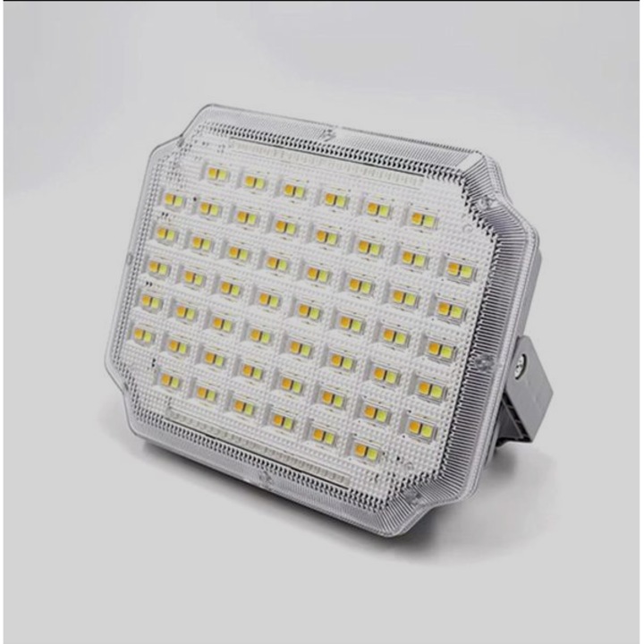 REFLECTOR SOLAR MULTIFUNCION XQ-9200 200W cu incarcare dubla, solar sau USB / Lampa solara LED ideala pentru camping, drumetii . pescuit, atelier, calatorii si off-road, cu panou solar KINGLION