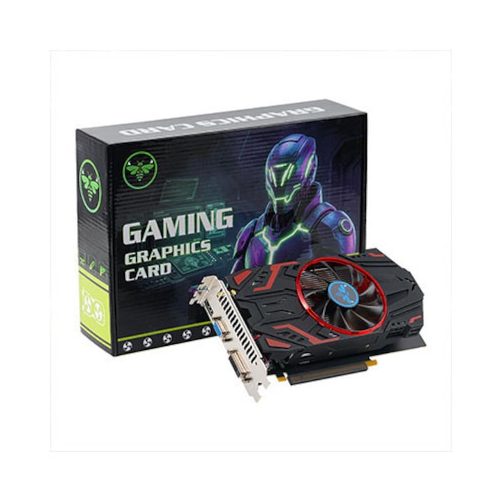 Placa video LUNAHORNET GeForce GTX 550 Ti 4GB GDDR5 128 BIT, placa grafica, ideala pentru jocuri si birou, racire silentioasa cu un ventilator, interfata HDMI, VGA si DVI
