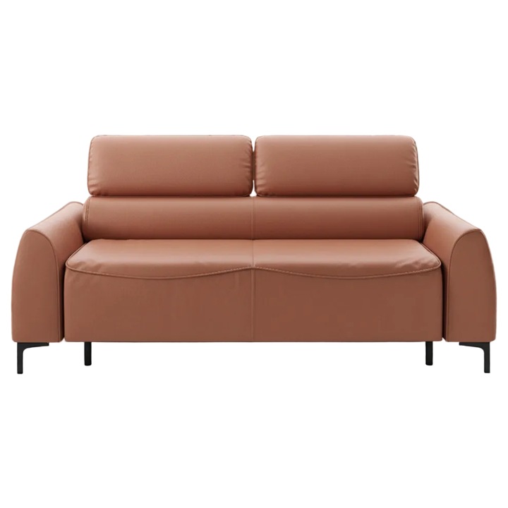 Canapea extensibila Monza, textil Premium, roz inchis, 208x101x101 cm, gavin 22 - Design Elegant si Confort Premium