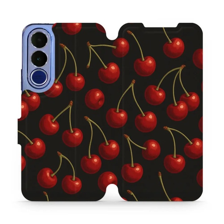 Husa flip Mobiwear Vivo V70 FE, subtire, multicolor, 15x7cm