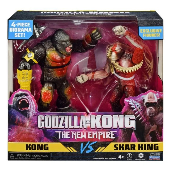 Комплект от 2 артикулиращи фигурки Kong Skar King, 15 см, пластмаса, аксесоари, 19.1x22.9x7.62 см