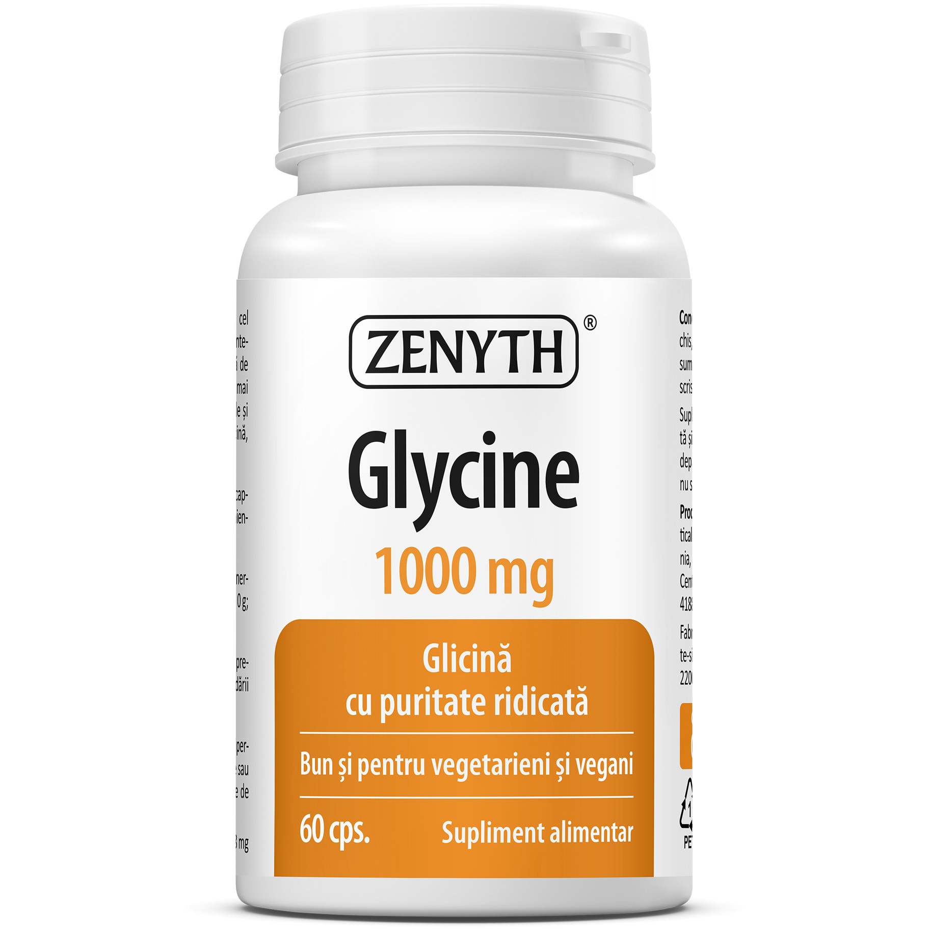 Zenythr Glycine 1000mg, Zenyth, 60 capsule - eMAG.ro