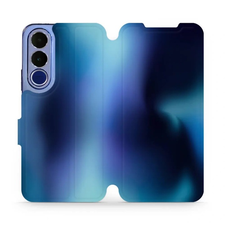 Husa flip Mobiwear Vivo V70 FE albastru subtire