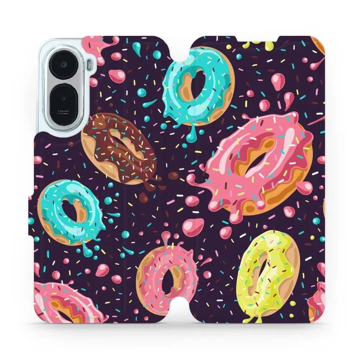 Husa flip Mobiwear Xiaomi Redmi A7 Pro, subtire, multicolor, 15x7cm