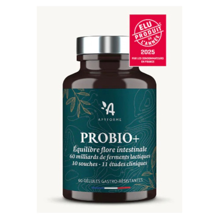 Apyforme L-Gasseri probiotikum, 60 kapszula, 50 milliárd UFC, gasztrorezisztens, 100% francia