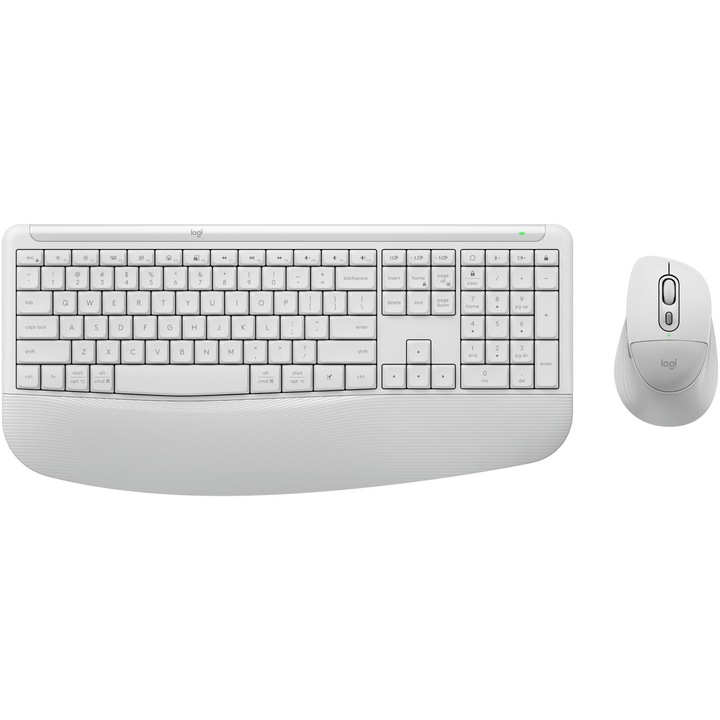 Kit Logitech Wireless Signature Comfort Plus MK880, Alb