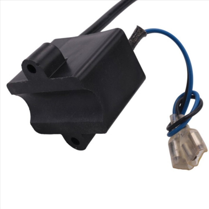 Set bobine aprindere motor 2 timpi 49cc-80cc metal negru alb albastru 10x10cm