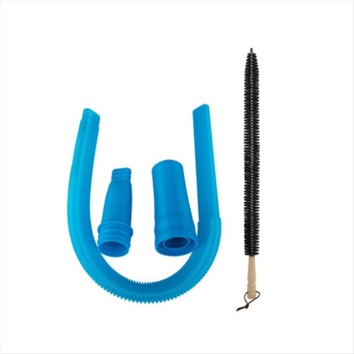 Set accesorii curatare uscator furtun flexibil perie albastru 2.6ft