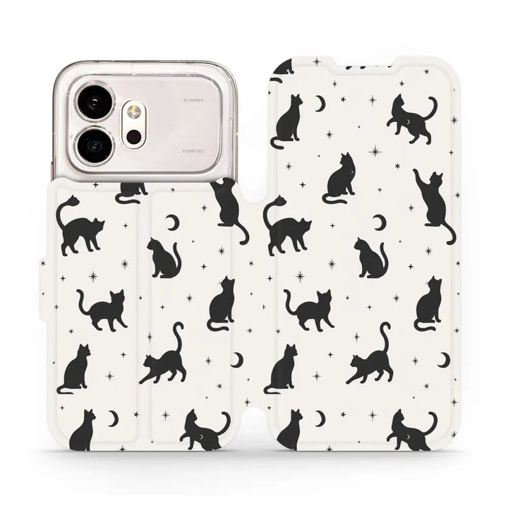 Husa flip Mobiwear Honor 600, subtire, multicolor, 15x7cm