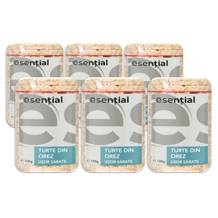 Enyhén sós rizsszeletek, 6 x 100g Esential