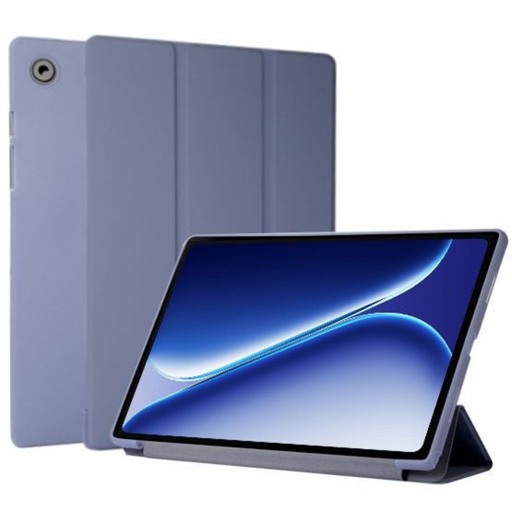 Husa Ultra Slim pentru OnePlus Pad Go 2, 12.1", Silicon TPU, Smart Cover - Lavanda