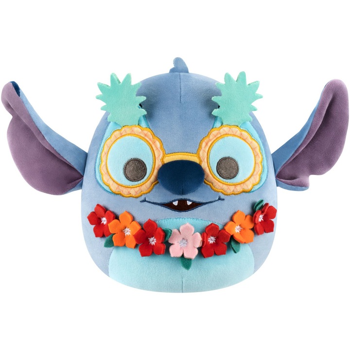 Jucarie de plus Squishmallows Squad 29 - Stitch cu ochelari, 20 cm
