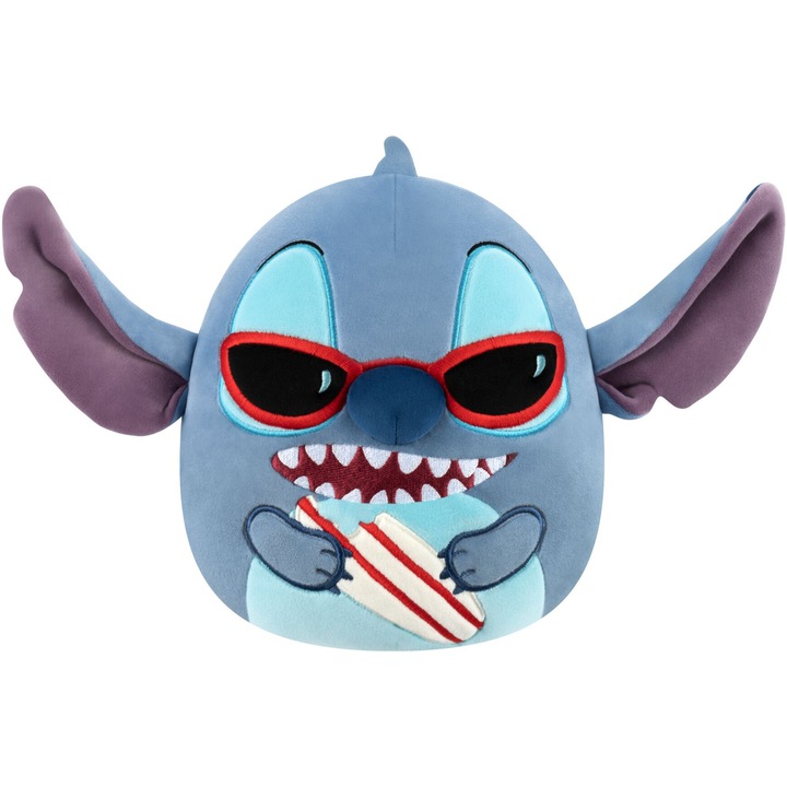 Jucarie de plus Squishmallows Squad 29 - Stitch in vacanta, 20 cm
