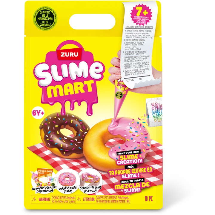 Set de joaca Slime Mart - Shopping bag, Donuts