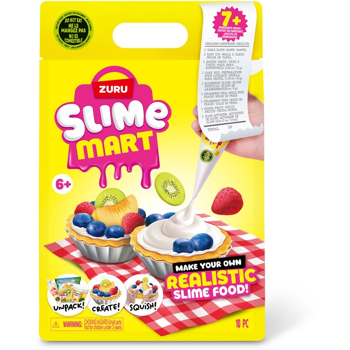 Set de joaca Slime Mart - Shopping bag, Fruit tart