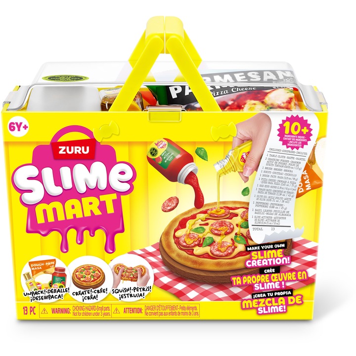 Set de joaca Slime Mart - Shopping basket, Pizza