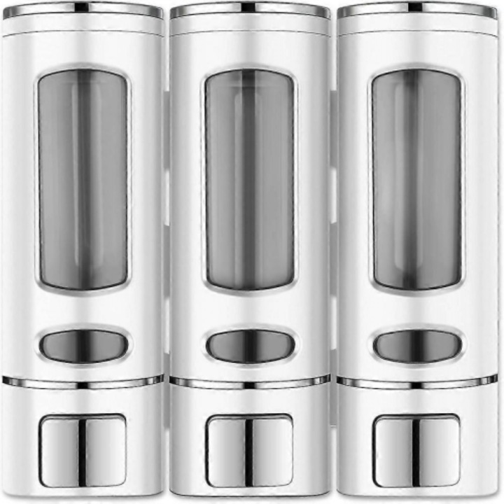 Adagoló 3 kamrás, fehér, fúrásmentes, 13.5oz, vízálló