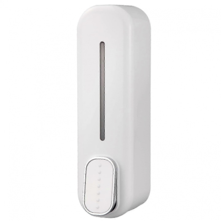 Dispenser manual perete, plastic, alb, 22x6.3x7cm
