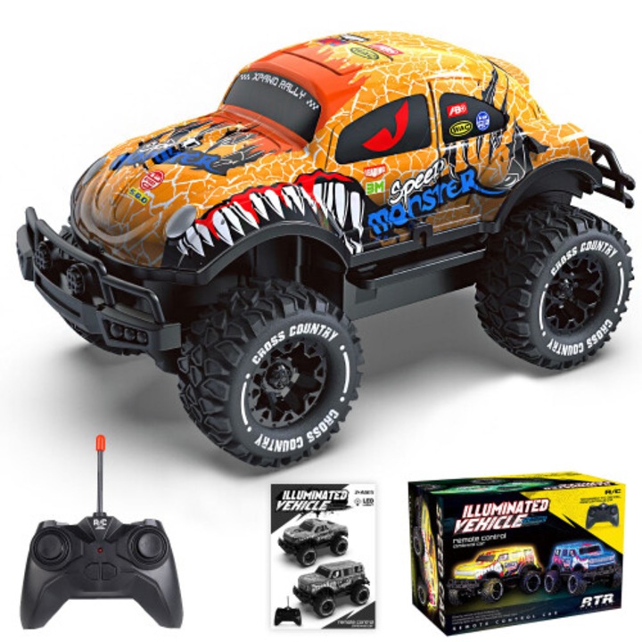 Távirányítós autó 1:20, off-road, fények, többszínű