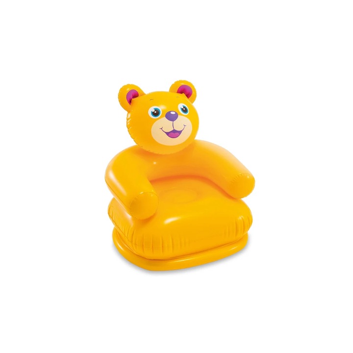 Happy Animal Felfújható Fotel szett, Medve, 65x64x74 cm, 3-8 év, max. 35 kg