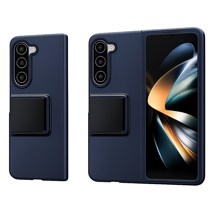 Ütésálló tok STAND funkcióval Samsung Galaxy Z FOLD 4-hez, Sötétkék