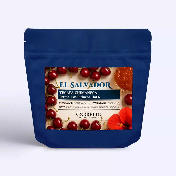 Cafea de specialitate Corretto, El Salvador Tecapa Chimaneca, 200 g, French Press