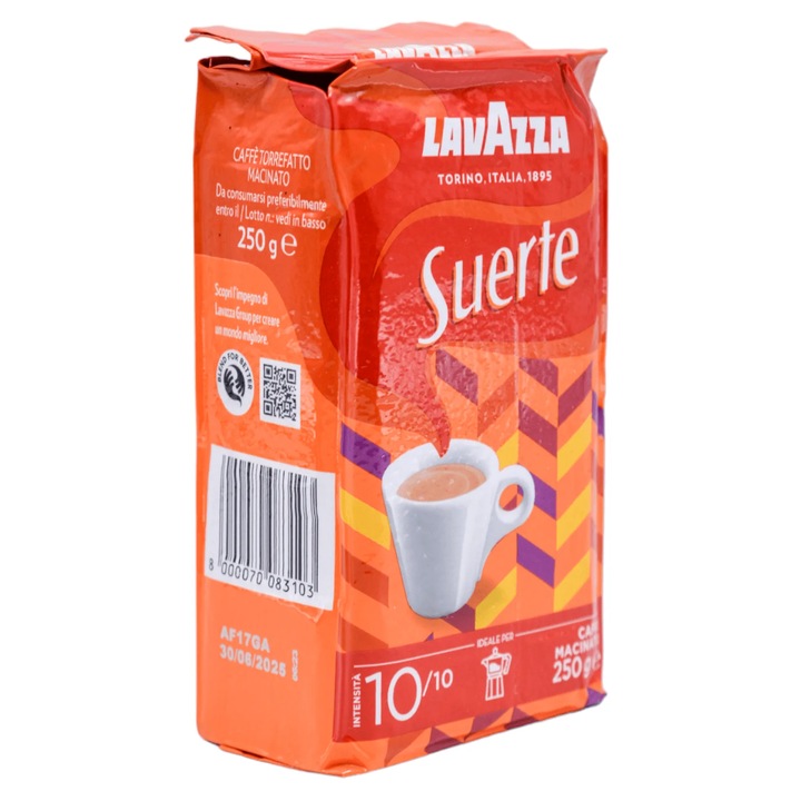Cafea macinata Lavazza Suerte, 250 g
